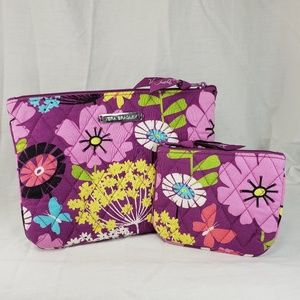 Vera Bradley Flutterby Cosmetic Makeup Bags